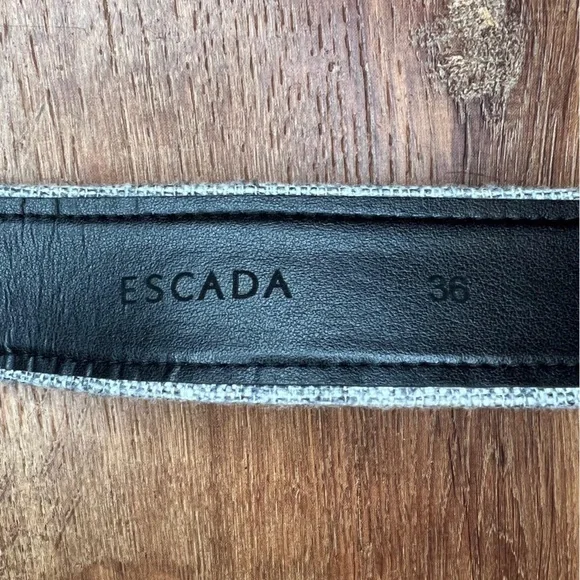 NWT ESCADA 20144‎ Kleid SLOVENIA🇸🇮MADE NEW WOOL/SILK Blend Belted Dress Sz 36